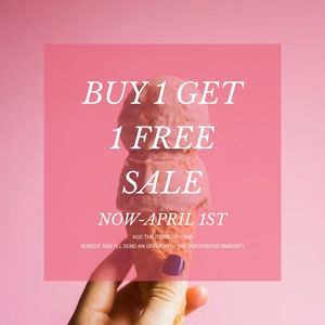BUY 1 GET 1 FREE